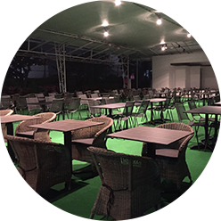 ビアガーデン設営・撤去