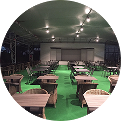 ビアガーデン設営・撤去