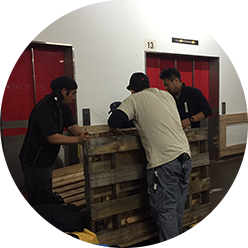 ビアガーデン設営・撤去